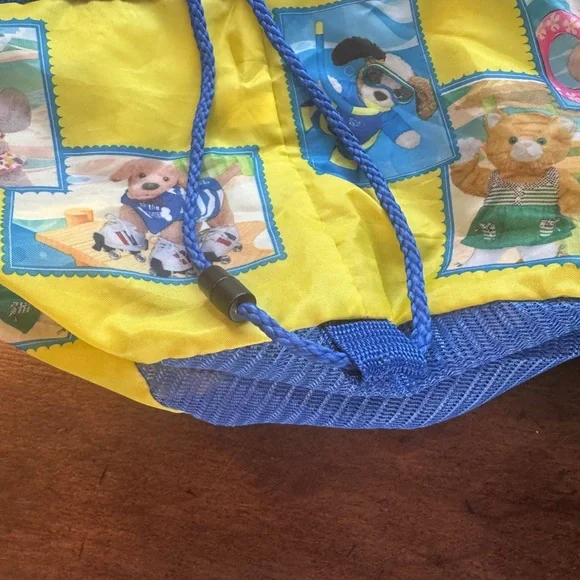 Webkinz Blue and Yellow Drawstring Mesh Bag - Picture 12 of 14
